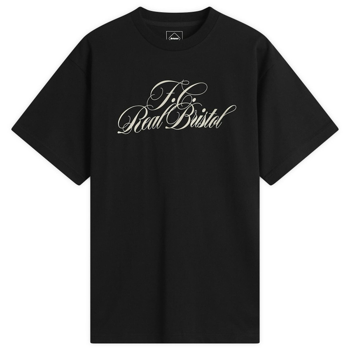 Photo: F.C. Real Bristol Men's Script T-Shirt in Black