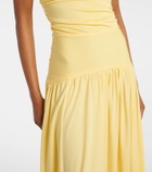 Staud Mariana ruched jersey maxi dress