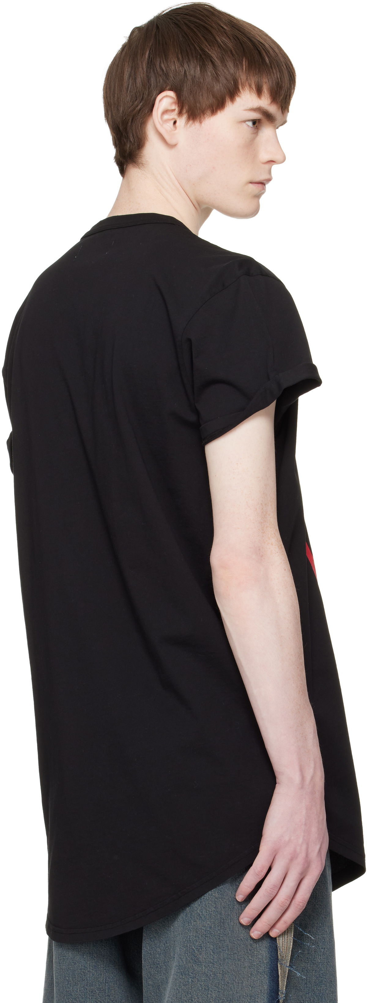 Vivienne Westwood Black Swirl Longline T-shirt Vivienne Westwood