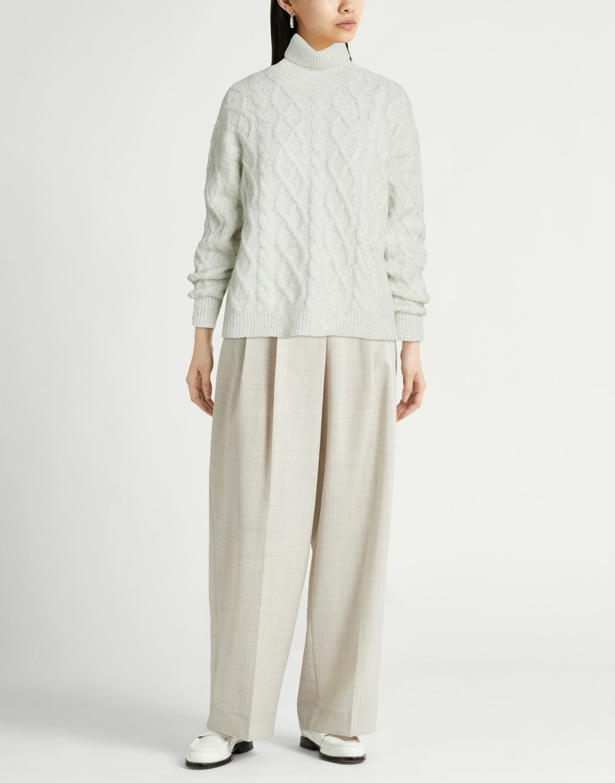 Peserico Womens Turtleneck Light in Grey