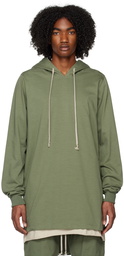 Rick Owens Green Drawstring Hoodie