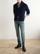 RRL - Shawl-Collar Cashmere Cardigan - Blue