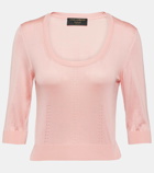 Dolce&Gabbana Capri pointelle silk sweater