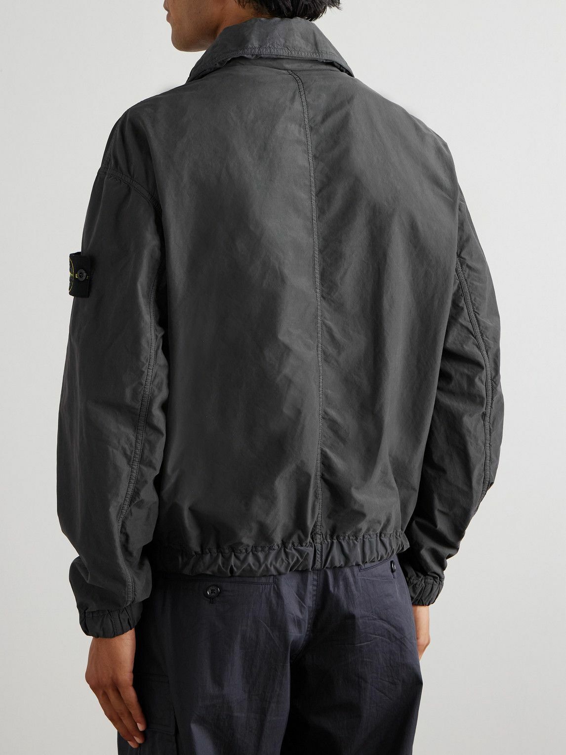 Stone Island - Logo-Appliquéd Garment-Dyed David Light-TC Blouson