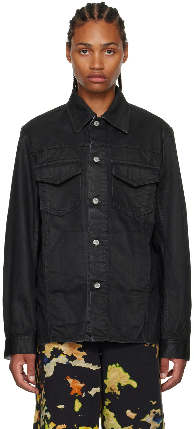 DRIES VAN NOTEN | VISKIN BLACK DENIM JACKET ジャケット Vuskin Jacket in Black – SVRN