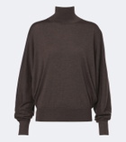 The Row Leith cashmere and silk turtleneck sweater