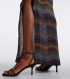Missoni Wave lamé gown