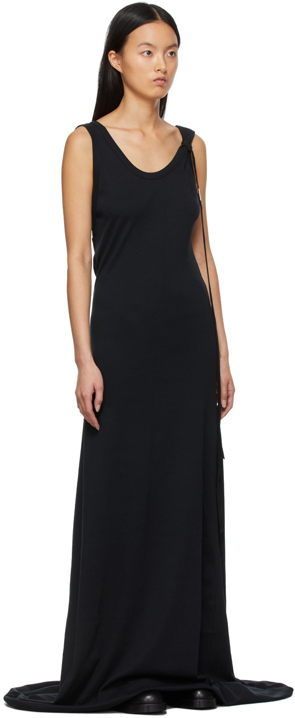 Ann Demeulemeester Black Open Back Emma Dress Ann Demeulemeester
