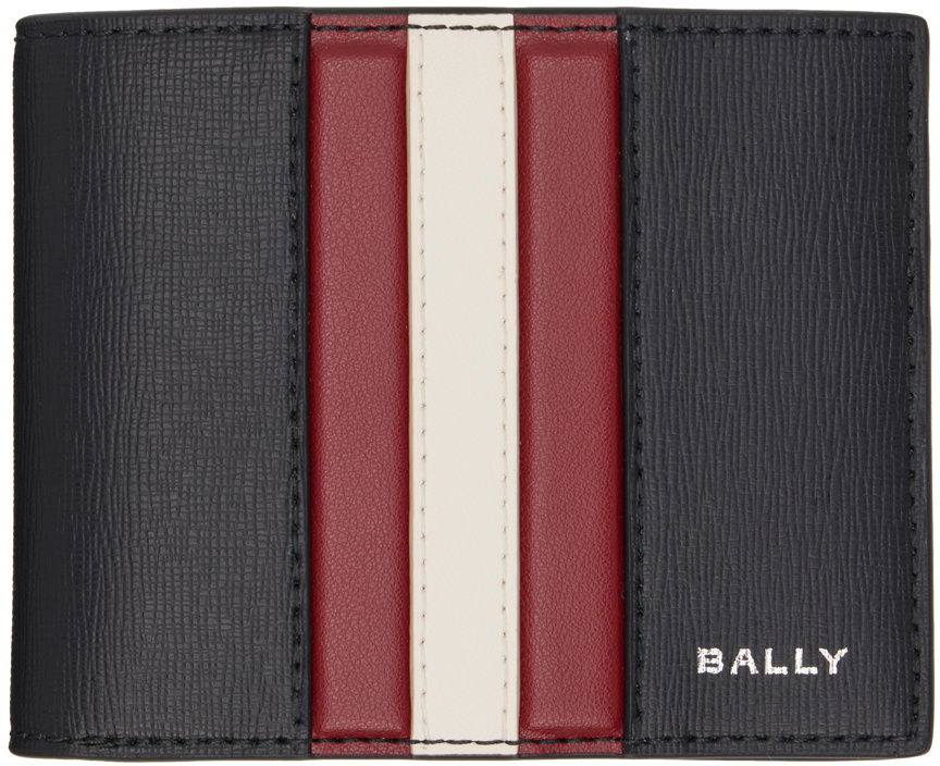 Bally Black Ribbon Bifold Wallet Bally