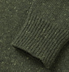 Universal Works - Mélange Wool-Blend Rollneck Sweater - Green