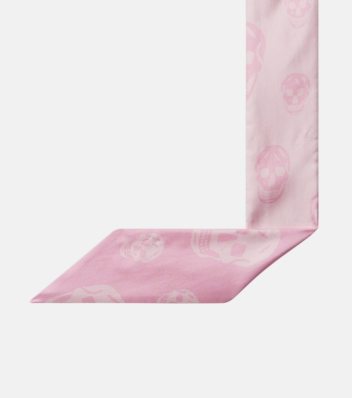 McQueen Skull silk twill scarf