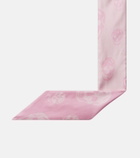 McQueen Skull silk twill scarf