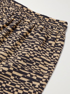 NANUSHKA - Doxxi Printed Cotton Drawstring Shorts - Green