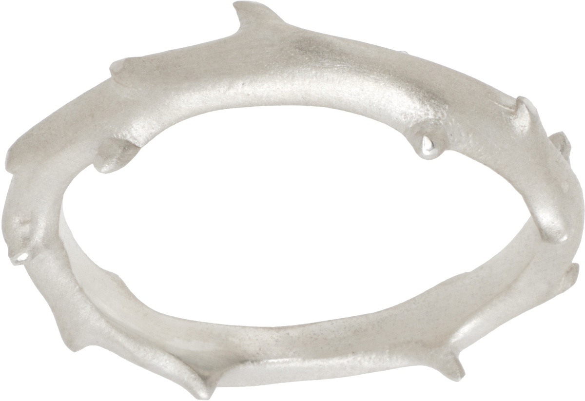 Bernard James Silver FLORA Spina Ring