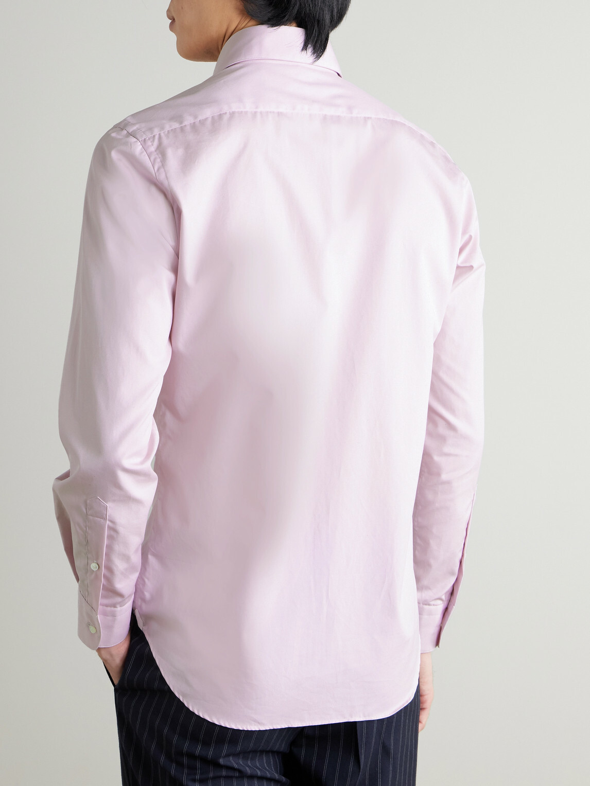 Husbands - Supima Cotton-Poplin Shirt - Purple
