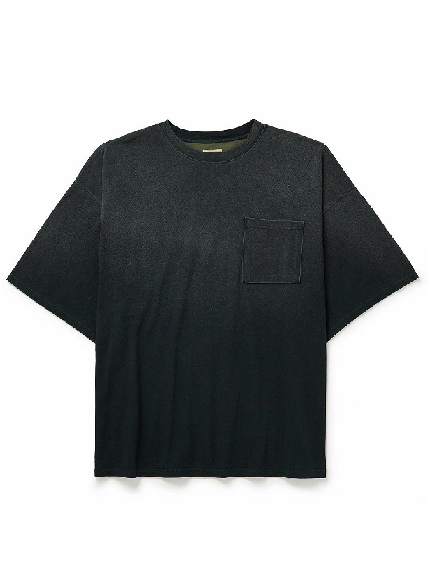 Photo: KAPITAL - Patchwork Printed Cotton-Jersey T-Shirt - Black