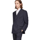 Boss Navy Pinstriped Namil Suit