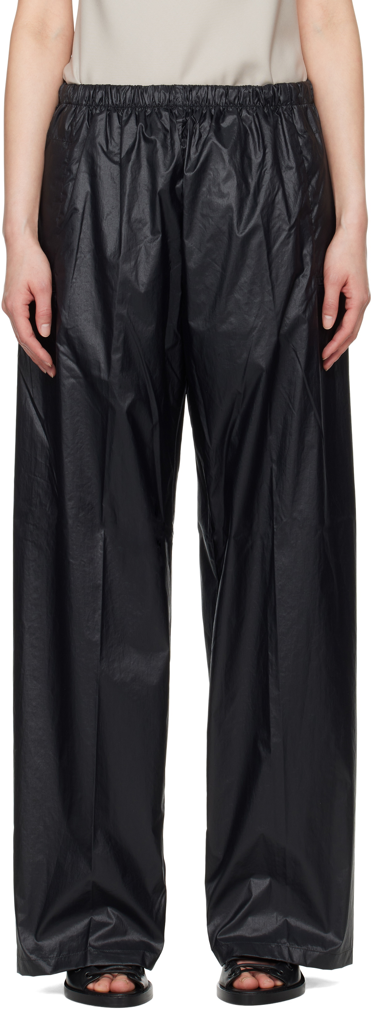 Gabriela Coll Garments Black No.287 Technical Flap Pocket Trousers