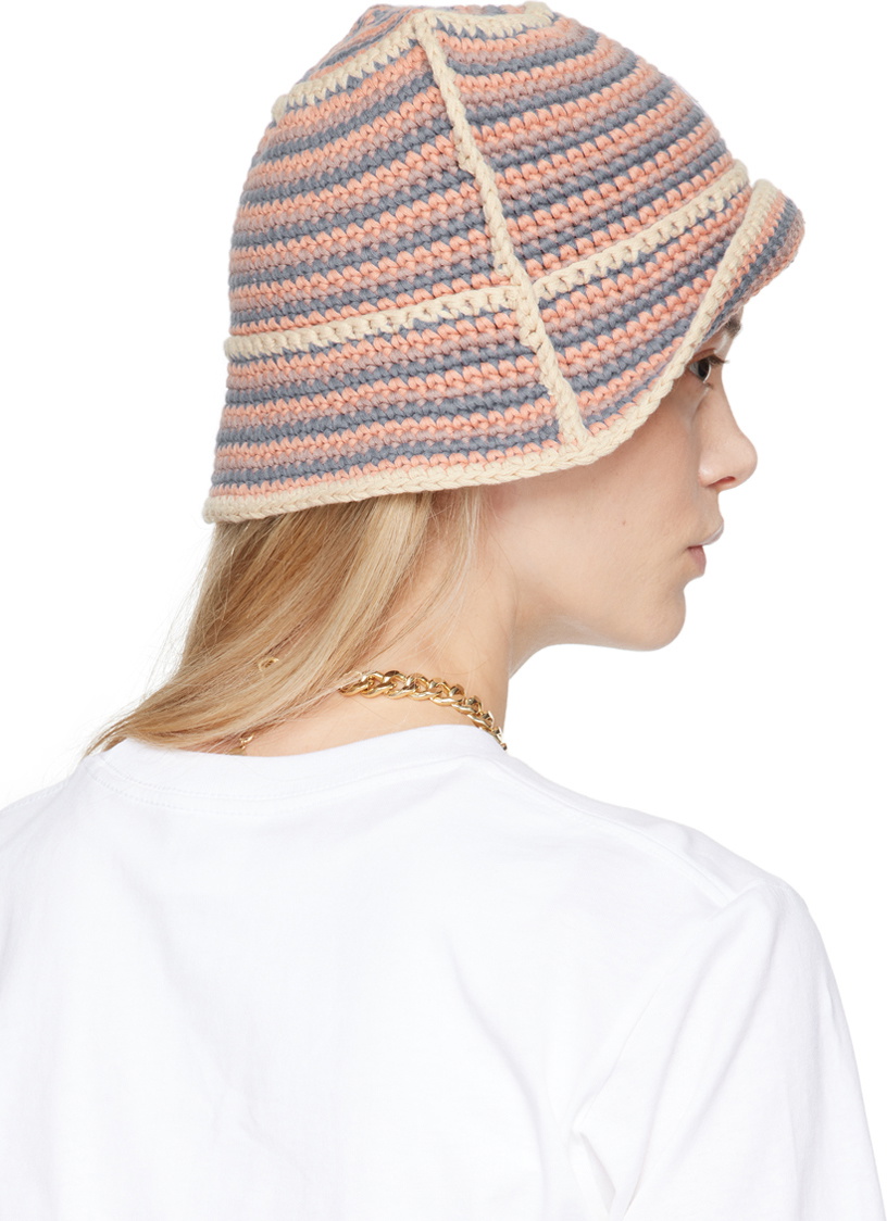 BAPE Purple & Pink Multi Hoop Knit bucket hat A Bathing Ape