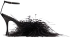 Magda Butrym Black Feather Sandals
