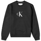 Calvin Klein Men's Institutional Crew Sweat in Black