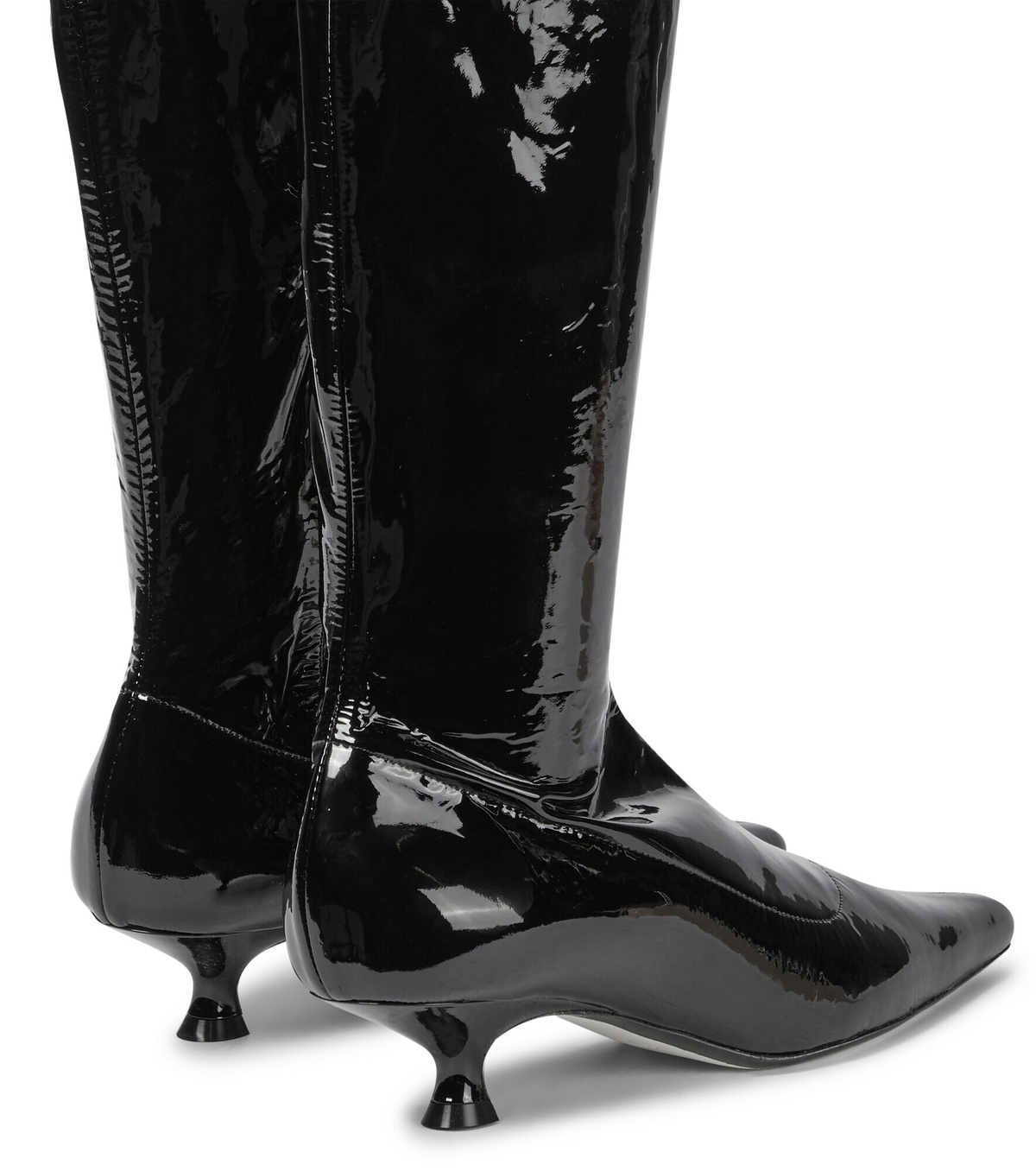 Khaite - Volos patent leather over-the-knee boots Khaite