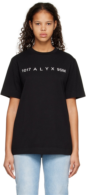 Photo: 1017 ALYX 9SM Black & White Printed T-Shirt