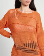 Manila Grace Womens Sweater in Orange