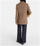 Loewe Houndstooth wool tweed blazer