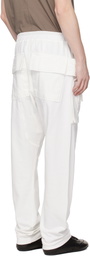 Rick Owens DRKSHDW Off-White Temple Creatch Drawstring Cargo Pants