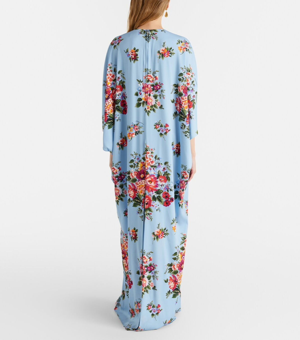 Dolce&Gabbana Floral silk-blend kaftan