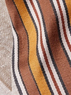 Loro Piana - Fringed Striped Linen and Silk-Blend Scarf