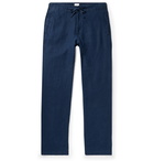 Onia - Navy Collin Slub Linen Drawstring Trousers - Blue