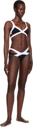 Agent Provocateur Black & White Mazzy Bikini Bottom