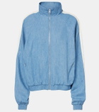 The Upside Oracle Elias hemp and cotton chambray track jacket