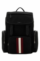Bally Black Canvas Backpack