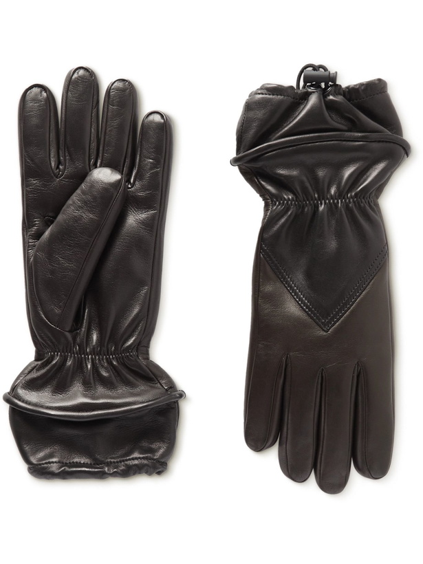 Photo: BOTTEGA VENETA - Leather Gloves - Black