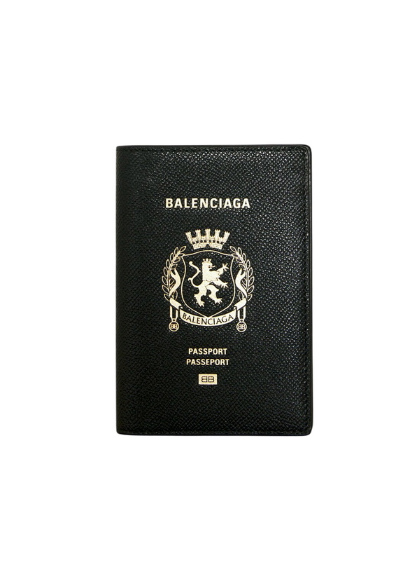 Photo: Balenciaga Logo Debossed Passport Holder