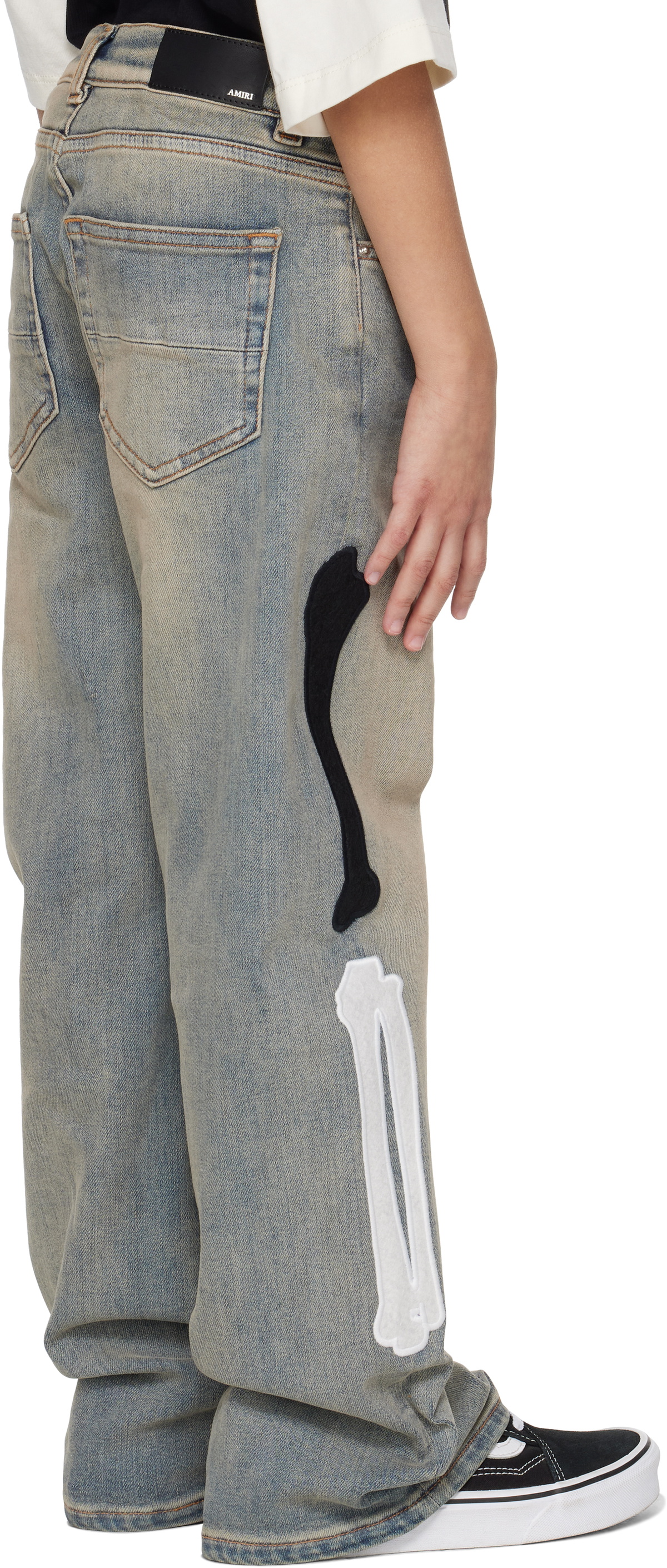AMIRI Kids Blue Bones Jeans