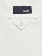 Lardini - Double-Breasted Linen Blazer - White