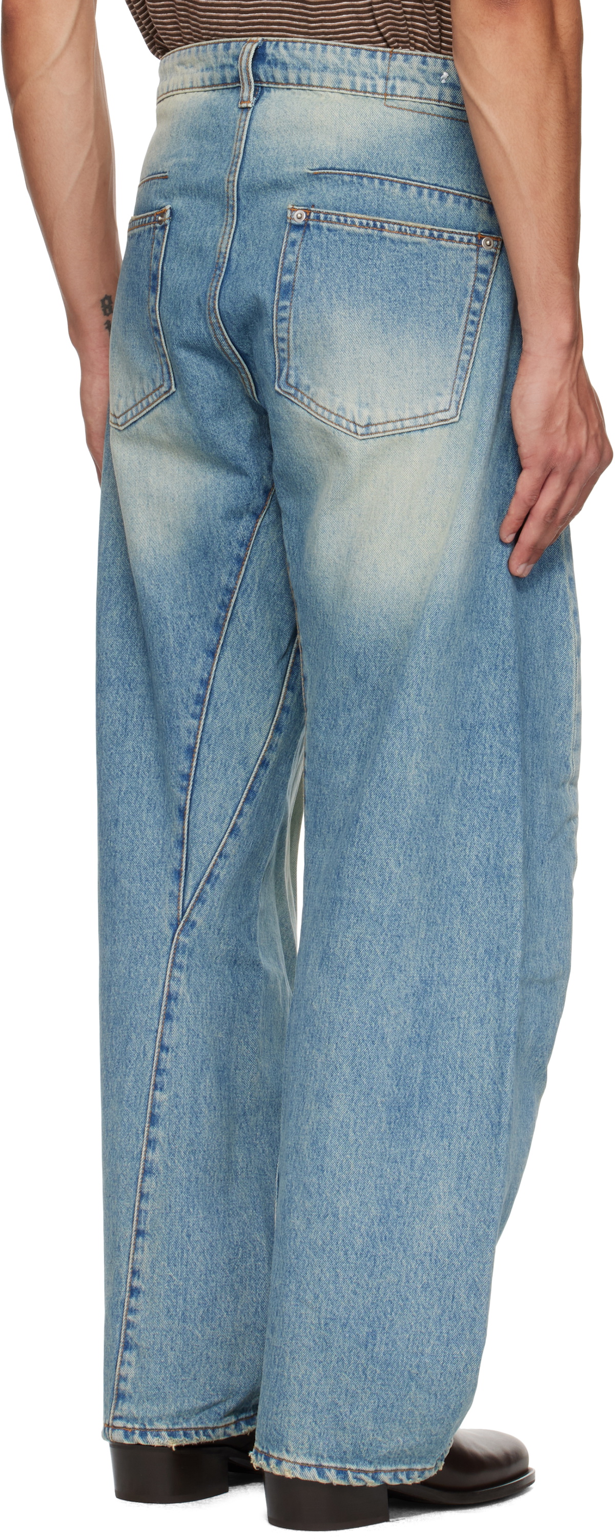 COOR Blue Washed Engineer Jeans