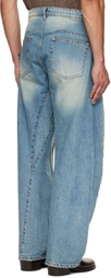 COOR Blue Washed Engineer Jeans
