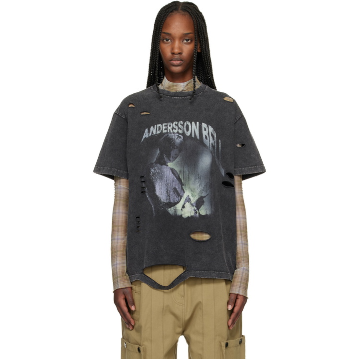 Photo: Andersson Bell Black & Beige Layered Live Printed T-shirt Set