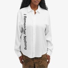 Pleasures Women's Nothing Button Down in White