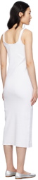 Chloé White Ruffle Midi Dress