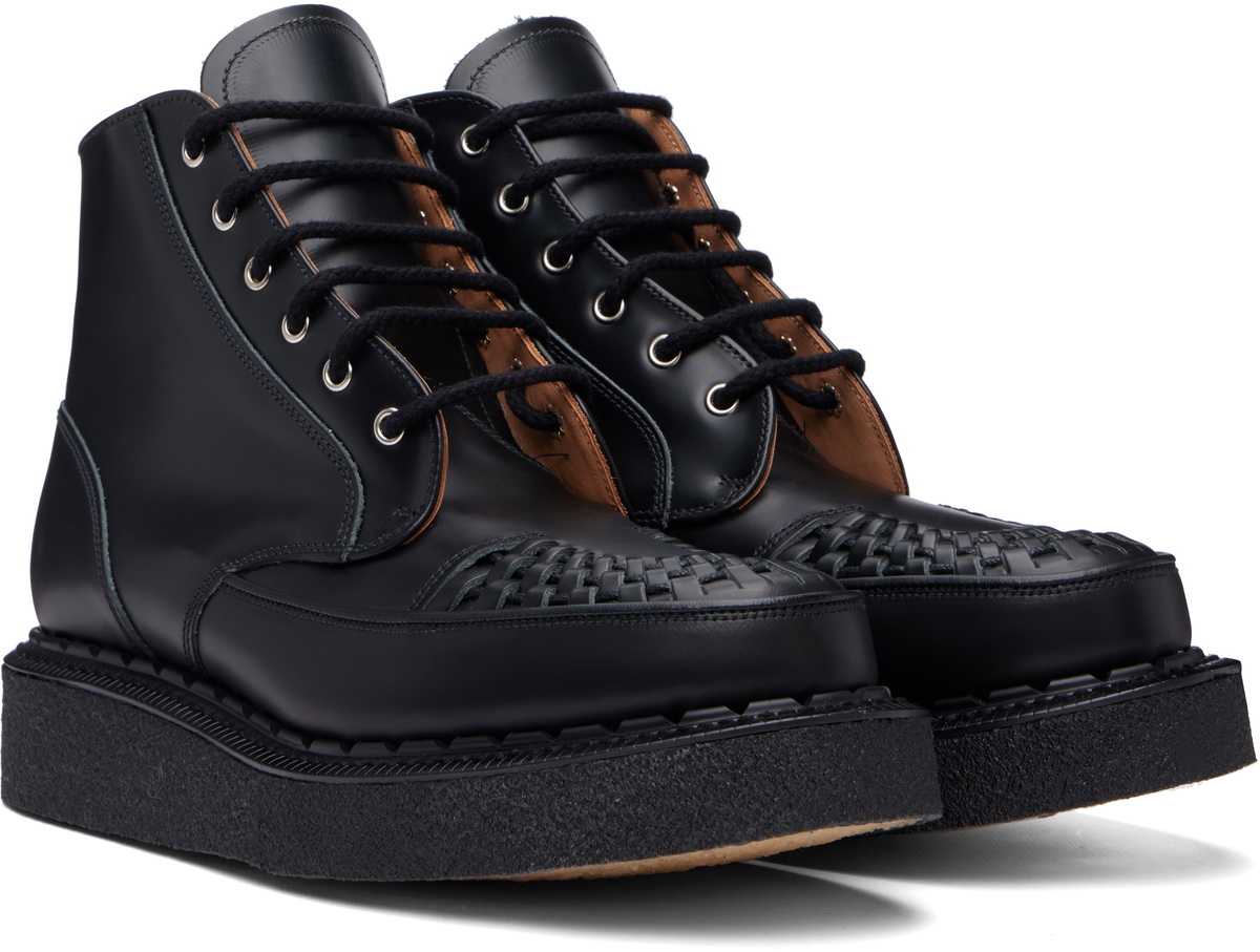 E COX WMNS Skipton No.6 Sole 30㎝ George Cox Black Skipton Eyelet Boots