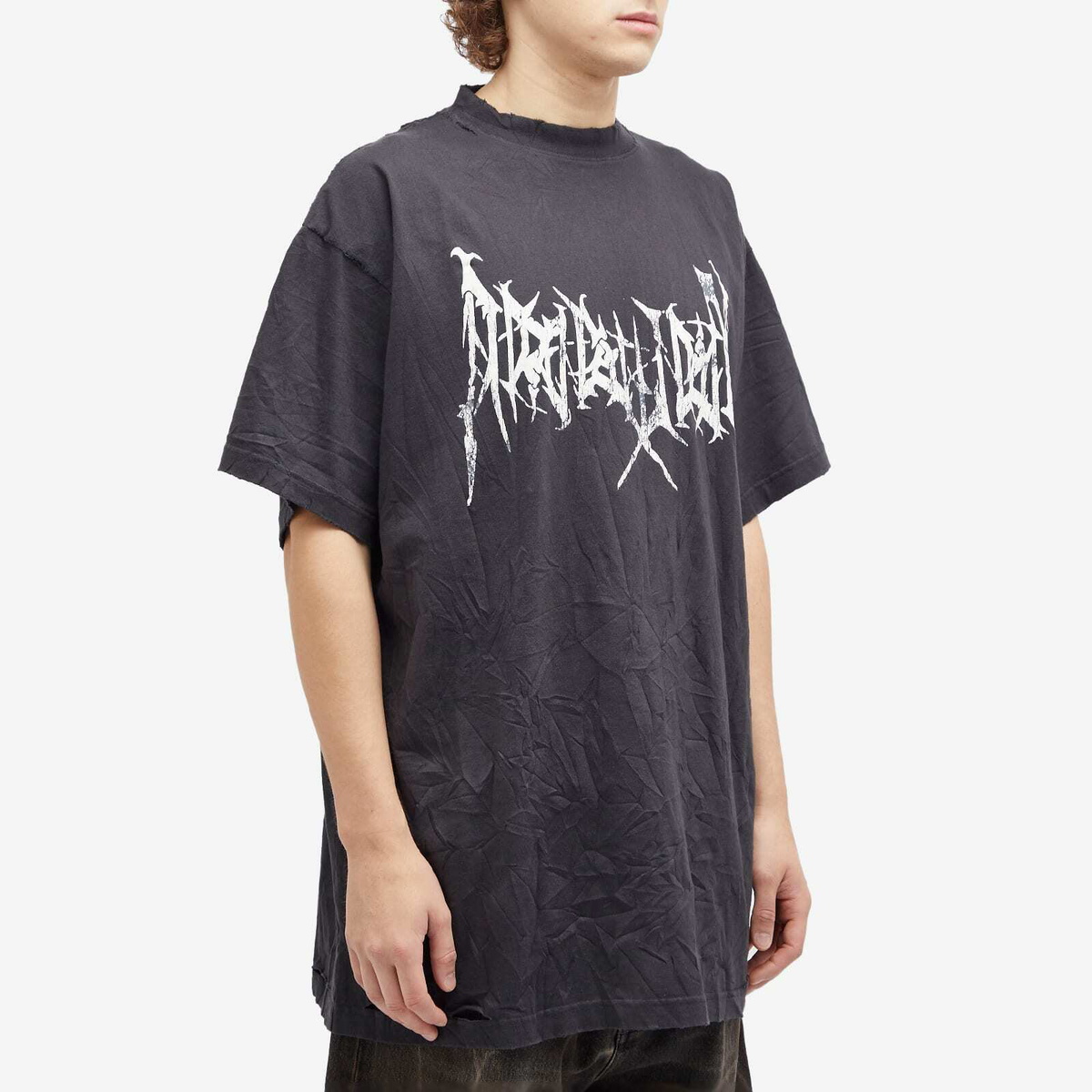 Balenciaga oversized metal selling logo T-shirt size L