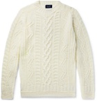 Howlin' - Super Cult Slim-Fit Cable-Knit Wool Sweater - White