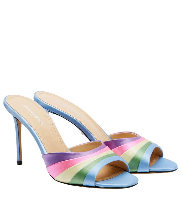 Photo: Mach & Mach Gradient 95 satin mules