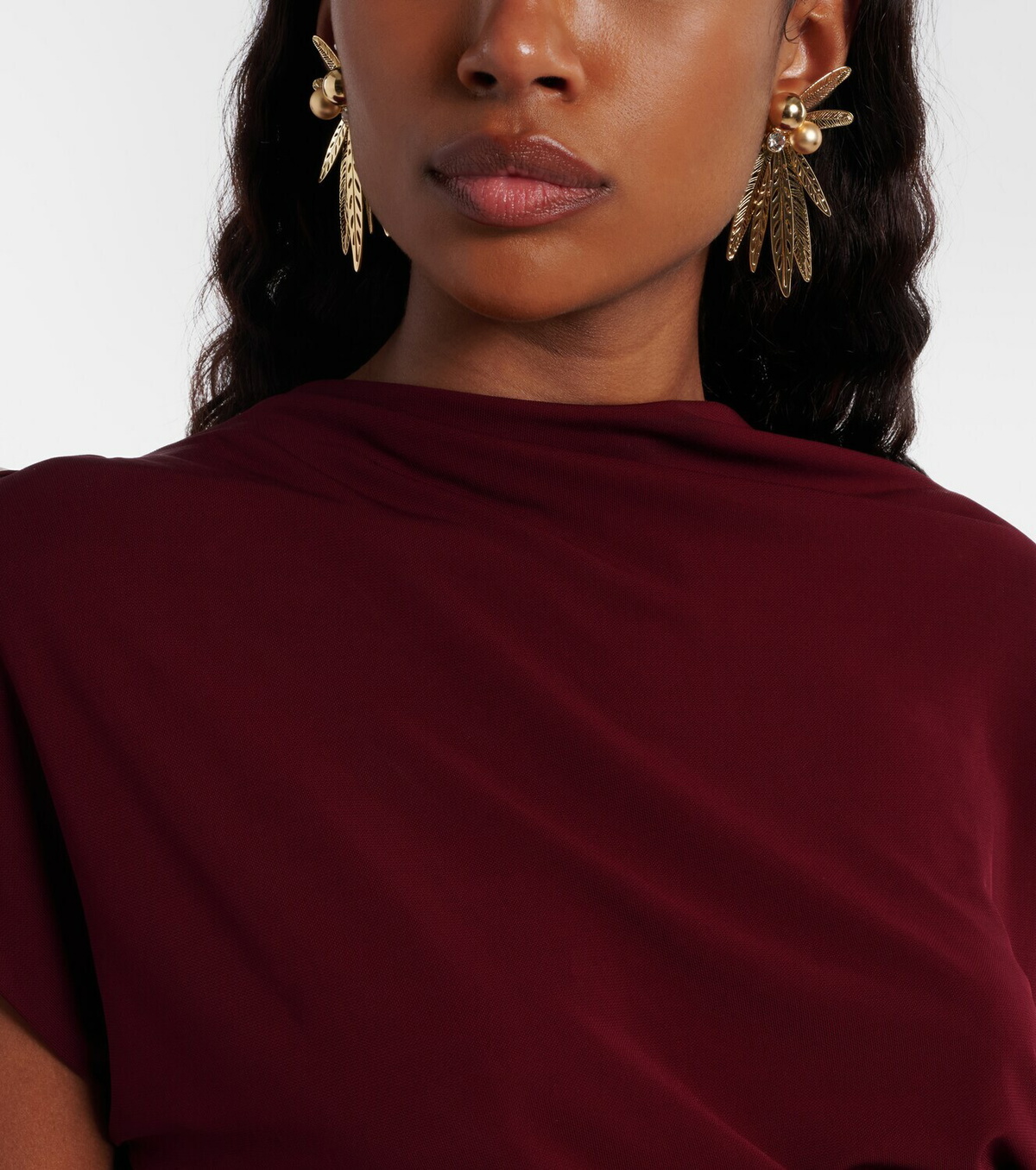 Carolina Herrera Crystal-embellished clip-on earrings